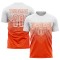 Custom Orange White Sublimation Soccer Uniform Jersey